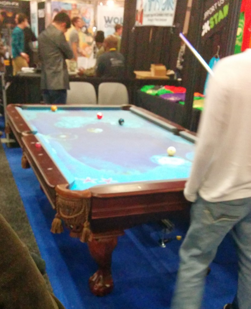 SXW2014 - interaktivt poolbord